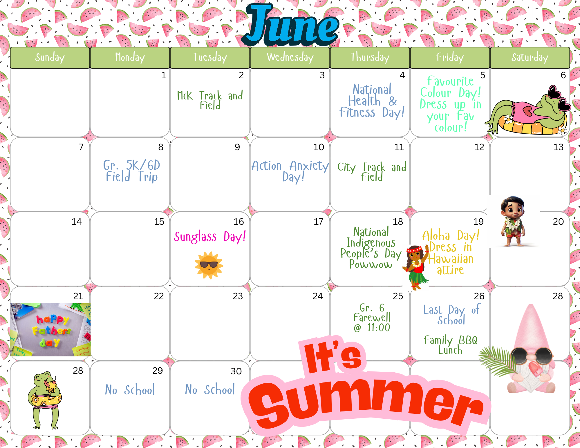 june calendar