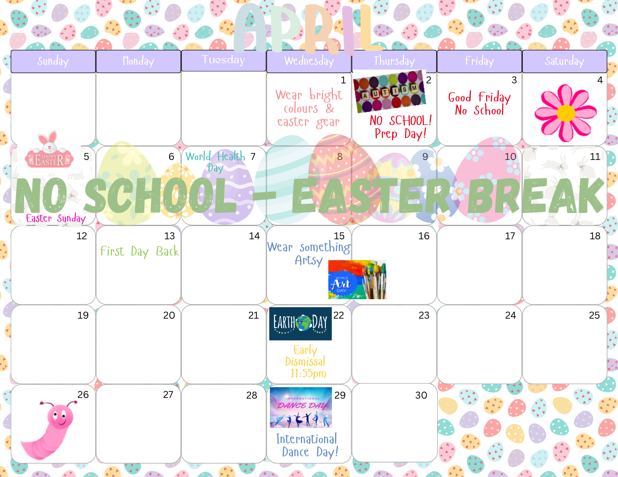 April 26 calendar