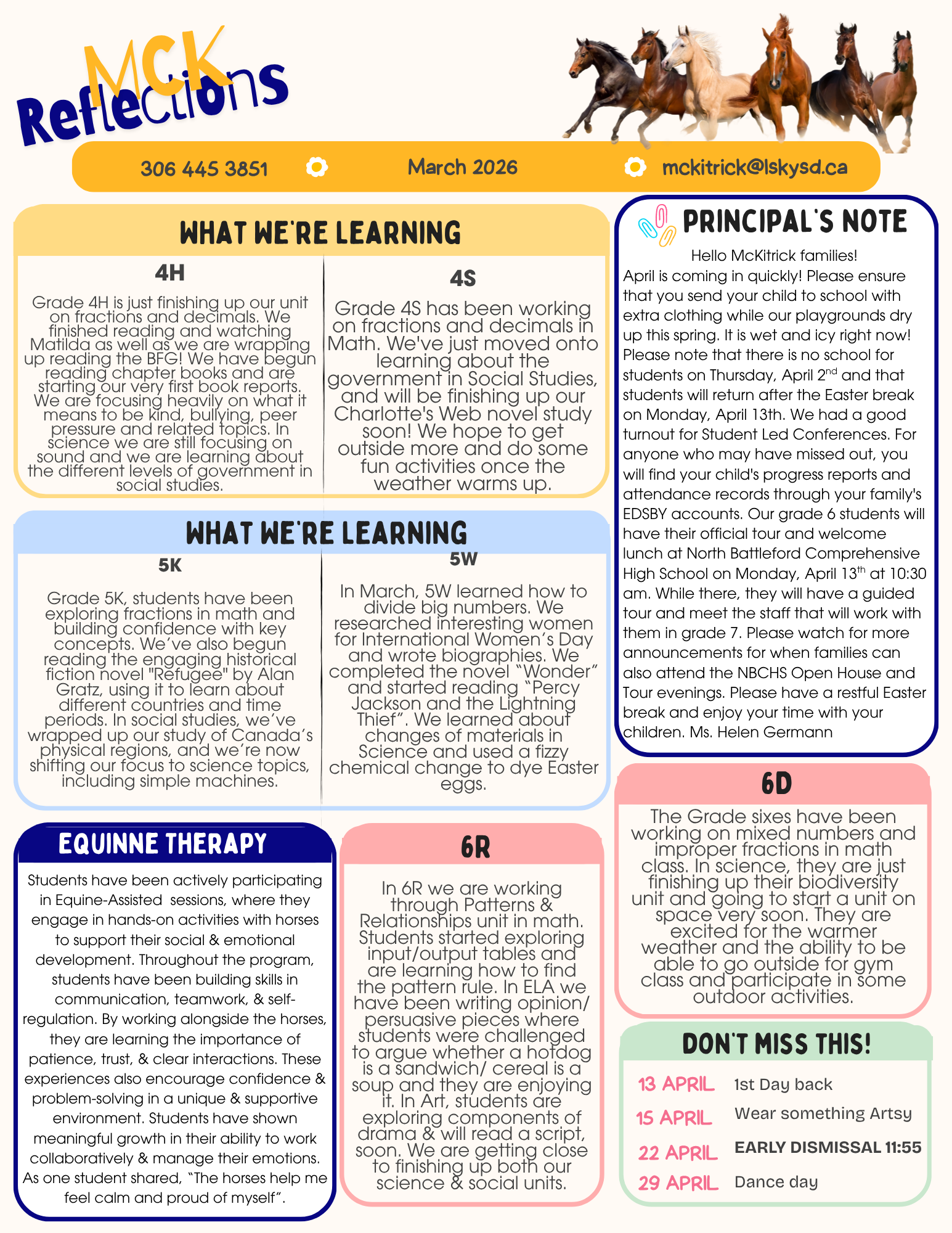 newsletter april
